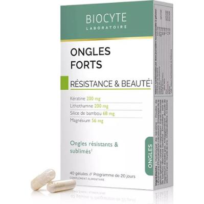 Biocyte Paznokcie Mocne Paznokcie Keratyna Krzemionka Bambus 40 Kapsułek Siła i Piękno