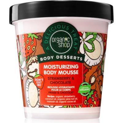 Organic Shop Słodka Truskawka i Czekolada Mus do Ciała Nawilżający Efekt 450 ml