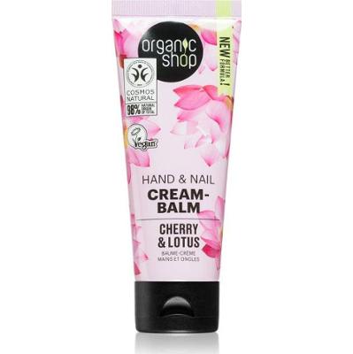 Organic Shop Wzmacniający balsam do rąk i paznokci Wiśnia i Lotos 75ml
