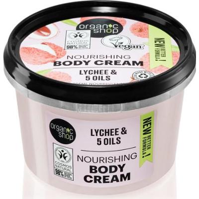 Organic Shop Lychee & 5 Oils Treatment Krem do ciała 250ml