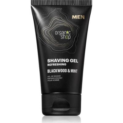 Organic Shop Żel do golenia Black Wood & Mint o działaniu odświeżającym 150ml