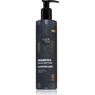 Organic Shop Szampon Black Wood & Mint dla mężczyzn 280ml