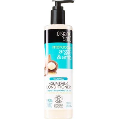 Organic Shop Naturalna odżywka odżywcza z Maroka Argan & Amla do włosów farbowanych i zniszczonych 280ml