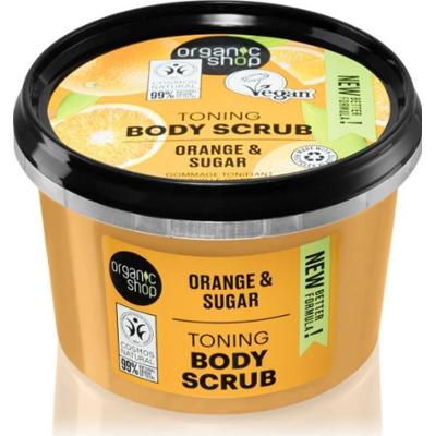 Organic Shop pomarańczowo-cukrowy peeling tonizujący do ciała 250 ml