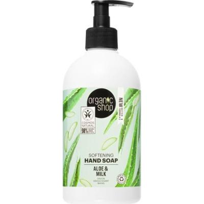 Organic Shop Organiczne mydło w płynie z aloesem i mlekiem 500 ml