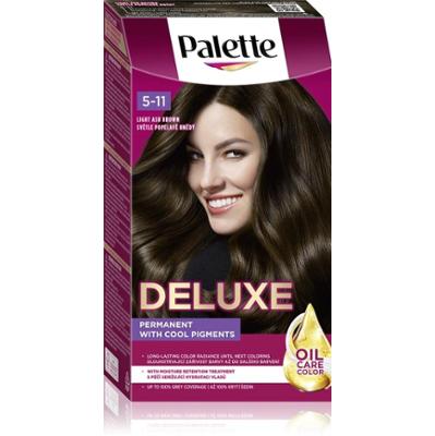 Schwarzkopf Palette Deluxe Trwała Farba Do Włosów Kolor 5-11 Jasny Popielaty Brąz