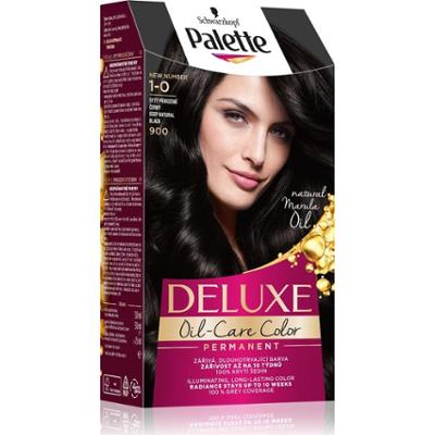 Schwarzkopf Palette Deluxe Trwała Farba Do Włosów Kolor 1-0 (900) Głęboka Naturalna Czerń