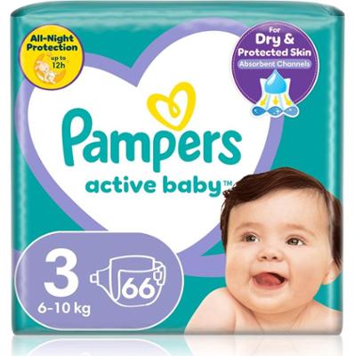 Pampers Aktywne pieluchy dziecięce rozmiar 3 6-11 kg 66 sztuk