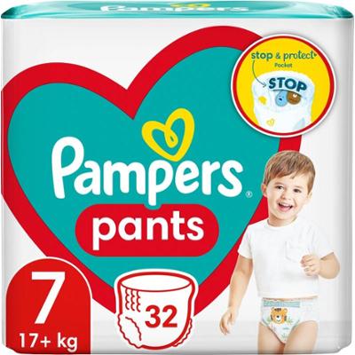 Pampers Majtki rozmiar 7 pieluchomajtki jednorazowe 17+ kg 32 sztuki