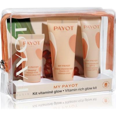 Payot Mój Payot Zestaw upominkowy Vitaminé Glow Kit z kremem CC z witaminami wyrównującymi koloryt skóry SPF 15 20 ml + kremem witaminowym 30 ml + roz