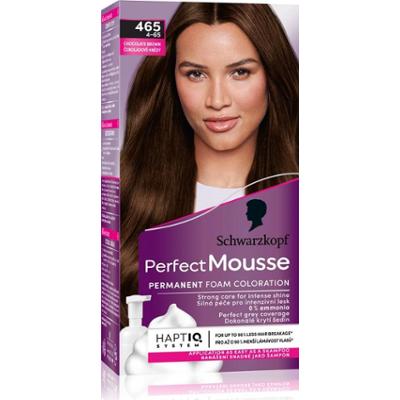 Schwarzkopf Perfect Mousse trwała farba do włosów kolor 465 czekoladowy brąz