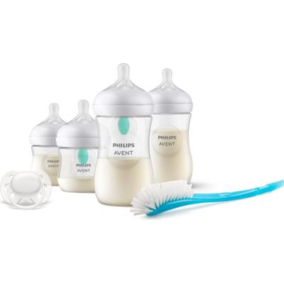 Philips Avent Zestaw upominkowy Natural Response AirFree dla noworodków 0 miesięcy + 2 butelki 125 ml + 1 miesiąc + 2 butelki 260 ml + 2 sztuki siliko