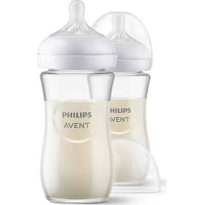 Philips Avent Natural Response Pure Butelka szklana 1 miesiąc+ 2x240 ml