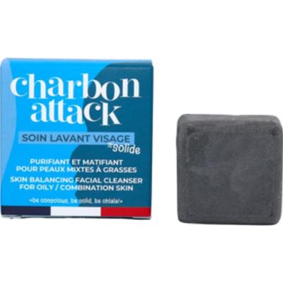Lamazuna Charbon Attack Płyn do mycia twarzy w formie stałej, 28 ml
