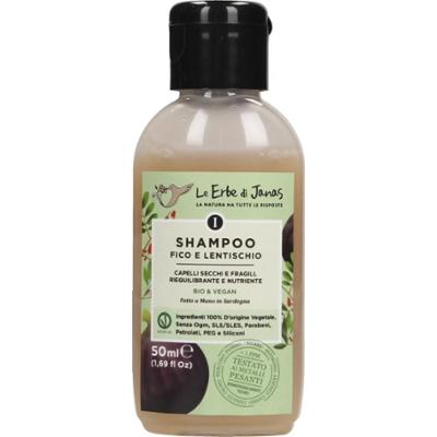Le erbe di janas Suchy szampon do włosów Figa i Mastic, 50 ml