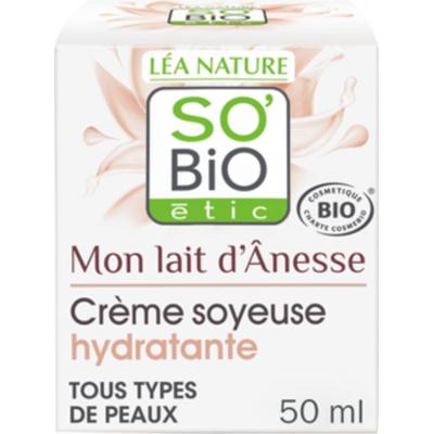 Natura Lea so bio étic Mon Lait d'Anesse - Jedwabisty krem nawilżający z mlekiem oślem, 50 ml