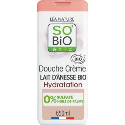 Natura Lea so bio étic Kremowy żel pod prysznic z mlekiem oślem, 650 ml