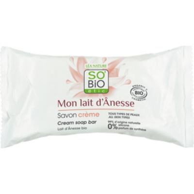 Natura Lea so bio étic Mon Lait d'Anée - Kremowe mydło do twarzy z mlekiem oślem, 100 g