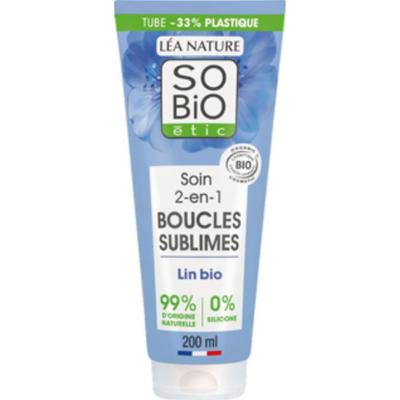 Natura Lea so bio étic Kuracja 2 w 1 do włosów kręconych z organicznym siemieniem lnianym i witaminą F, 200 ml