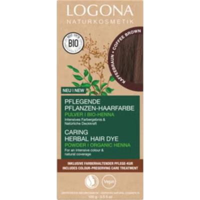 Logona Barwnik roślinny Ciemny brąz 090, 100 g