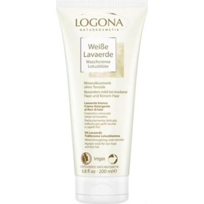 Logona Krem oczyszczający z białą glinką i kwiatem lotosu, 200 ml