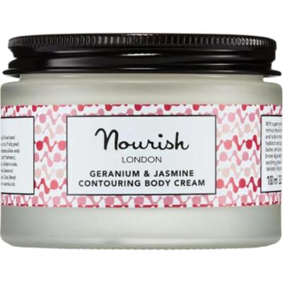 Nourish London Krem konturujący do ciała Geranium i Jaśmin, 100 ml