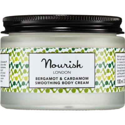 Nourish London Wygładzający krem do ciała Bergamotka i Kardamon, 100 ml