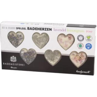 Bademeisterei Zestaw 6 Bio Musujących Serc Kąpielowych