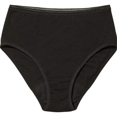 Allmatters Czarna bielizna menstruacyjna z wysokim stanem, XL
