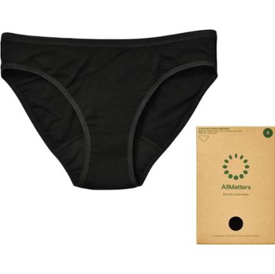 Allmatters Czarna okresowa bielizna bikini, M