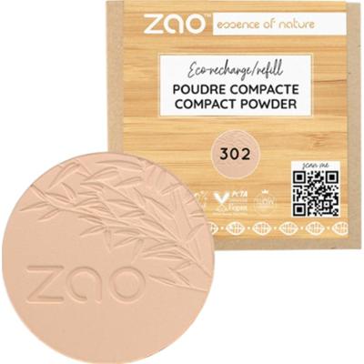 Zao Make Up Kompaktowy puder uzupełniający, 302 Beżowo-różowy (9 G)
