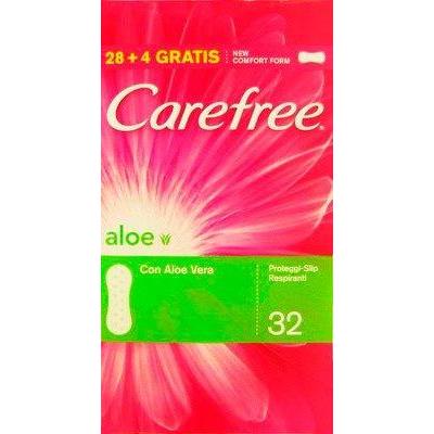 Carefree Wkładki higieniczne o delikatnym zapachu aloesu 28 + 4 Salva Poślizg