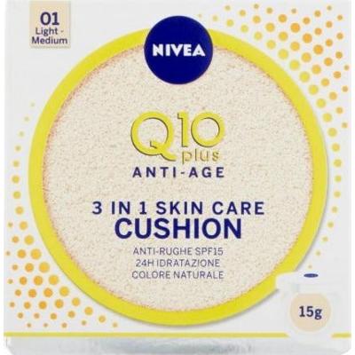 Nivea Q10 Plus Anti-Age 3 w 1 Poduszka do pielęgnacji skóry 15 g – 01 Jasny średni
