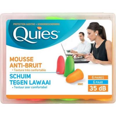 Quies Ochronniki słuchu Pianka przeciwhałasowa 6 par