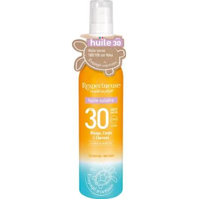 Respectueuse Solar Oil SPF30 Twarz, Ciało i Włosy 100ml