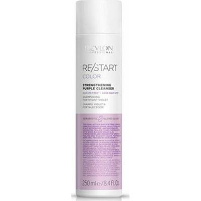 Wzmacniający fioletowy szampon do włosów blond Restart Color (serer wzmacniający Purple Clean) - Pojemność: 250 ml