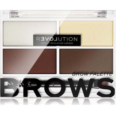 Revolution Relove Paleta do brwi Color Cult ciemny kolor 3,2 g