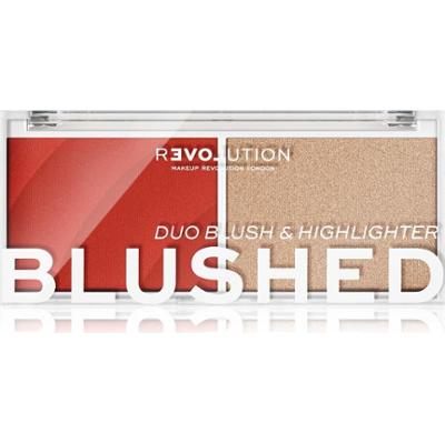 Revolution Relove Zabawa kolorami blush i kolorowy rozświetlacz Daydream 5,8 g