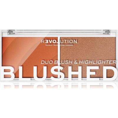 Revolution Relove Zabawa kolorami blush i rozświetlający kolor Queen 5,8 g