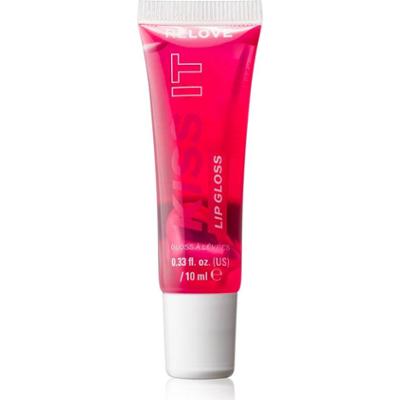 Revolution Relove Kiss Nawilżający błyszczyk do ust malinowy kolor różowy 10 ml