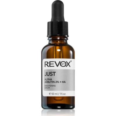 Revox B77 Just Alpha Arbutin 2% + HA Rozświetlające Serum do Twarzy i Szyi 30ml