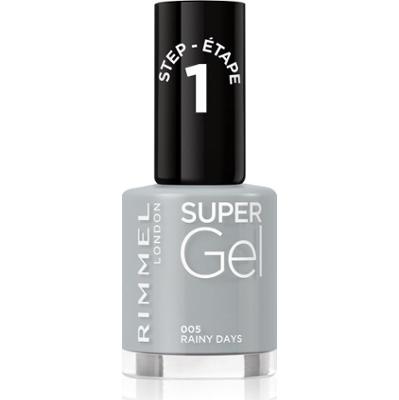 Rimmel Super Gel STEP1 - Żelowy lakier do paznokci 12 ml 005 Rainy Days