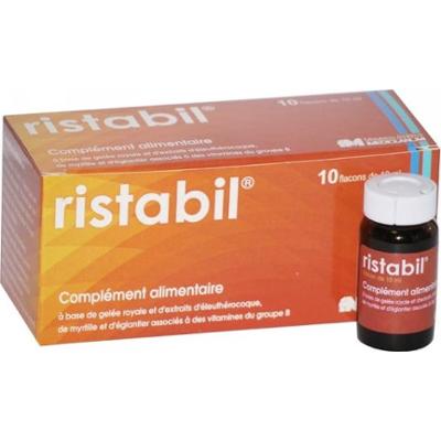 Ristabil Naturalne butelki przeciwzmęczeniowe 10x10ml