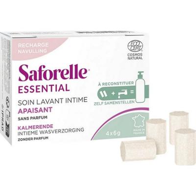 Saforelle Essential Refill Kojąca kuracja oczyszczająca okolice intymne 4x6g