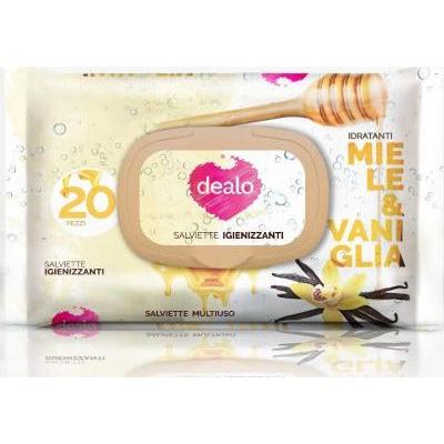 Chusteczki dezynfekujące Dealo Baby o smaku miodu i wanilii, 20 szt.