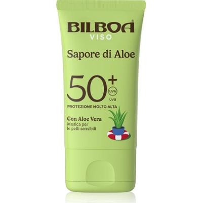 Bilboa Krem brązujący do twarzy o smaku aloesu z aloesem SPF 50+ 40 ml