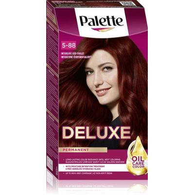 Paleta trwałych kolorów włosów Deluxe - Odcienie: 5-88 (679) Intensywna fioletowa czerwień