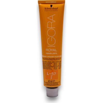 Schwarzkopf Profesjonalna farba do włosów Igora Royal Trwała L-57 Złota Miedź 60 ml