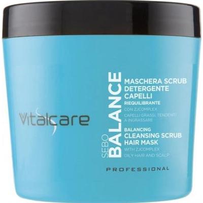 Vitalcare Łój Balance - Maska peelingująca do włosów przetłuszczających się 400 ml