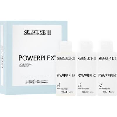 Selective Powerplex - Zestaw głęboko regenerujący do włosów 3 x 100ml